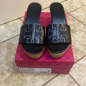 Tory Burch wedge slide sandals